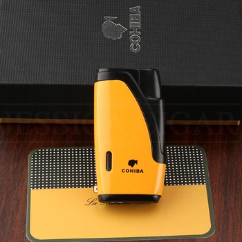 

COHIBA Lighter Torch Mini Pocket Creative Butane Gas Lighter 2 Jet Cigarette Flame Cigar Lighters