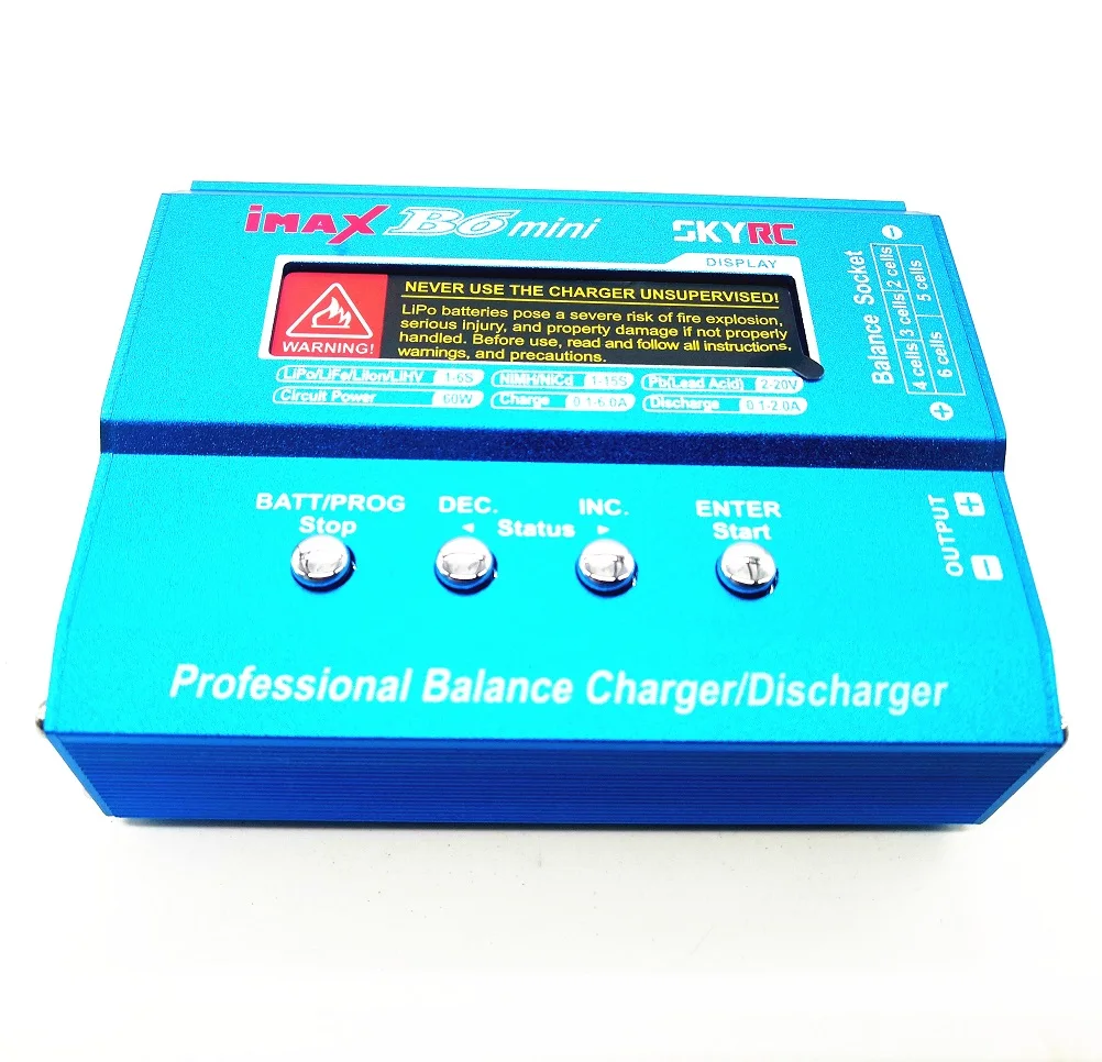 Balance Charger Discharge adapter For RC Helicopter Lipo Battery SKYRC IMAX B6 MINI 60W 5W Max battery charger