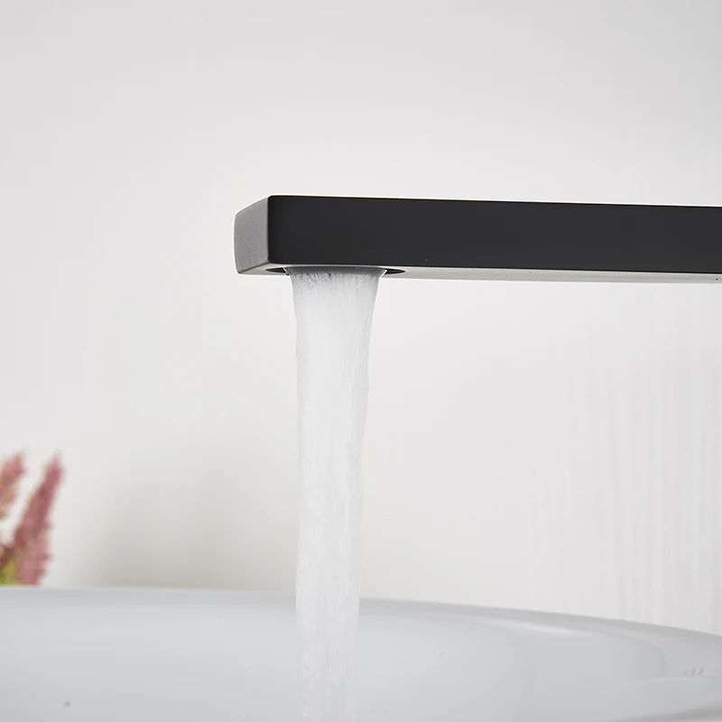 FMHJFISD Luxury Modern Spout Bathroom Basin Faucet Tall Countertop Vanity Sink Mixer Tap