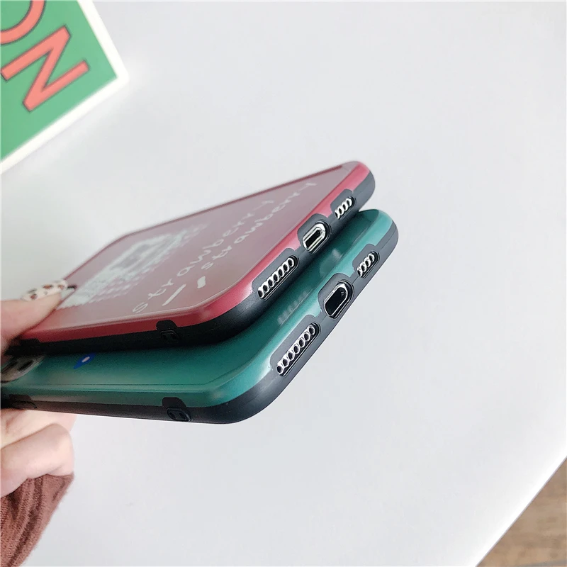 Чехол с милым рисунком для Iphone 11, 11pro Max, противоударный мягкий чехол по технологии imd для Iphone X, Xs, Max, Xr, 7, 8 plus, чехол