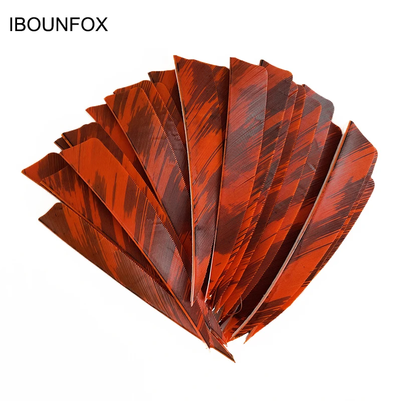 50pcs 3/4/5inch Archery Arrow Feather Fletching Ink Painting High Quality Real Archery Fletches Bow And Arrow Accessories 5