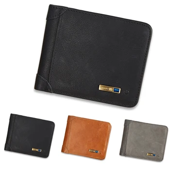 

Storage Tracking Anti Lost Retro Finder Short Type Travel Solid Bluetooth Smart Men Wallet Outdoor Locator USB Charging