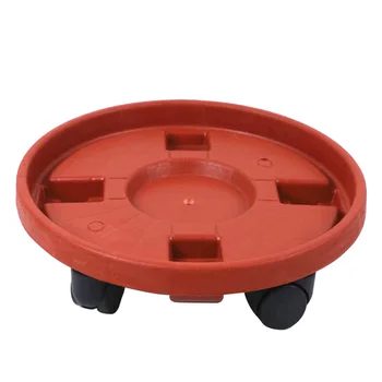 

1pc Removable Plastic Round Shape Flower Pot Stands with Wheels for Gardon Office Balcony Fleshiness