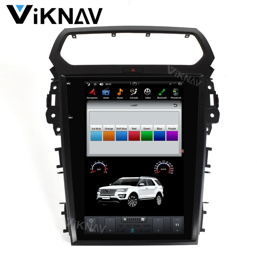 

car radio GPS navigator 12.1 inch for-Ford Explorer 2013-2018 video DVD player multimedia player Tesla style vertical screen