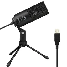 Fifine metal usb condensador microfone de gravação para computador portátil windows cardióide estúdio gravação vocais mais, YouTube-K669