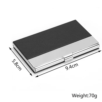 

1 PC Stainless Steel Business Card Box Men Commercial ID Credit Card Holder Case Card Clip Purse Case Box Dropship New Arrival