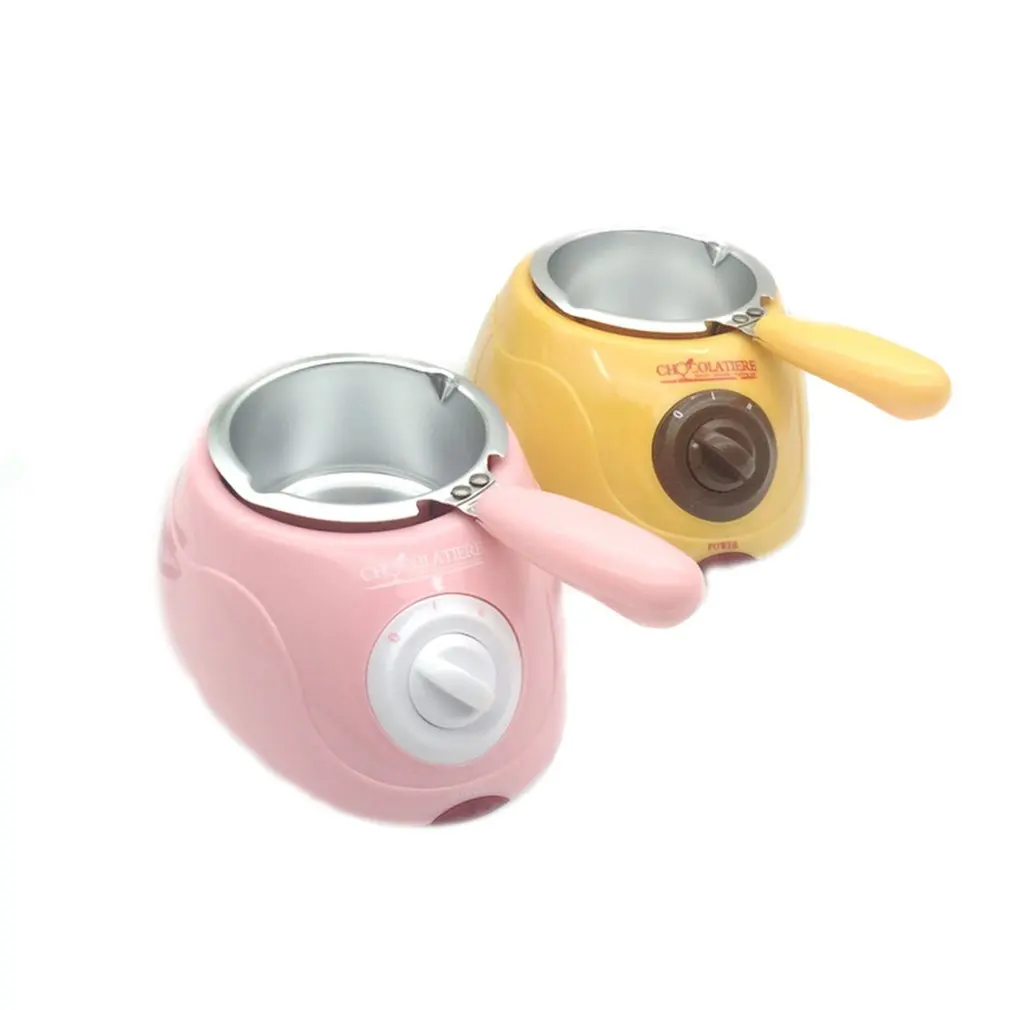 Chocolate Candy Melting Pot Kit Electric Heating Chocolate Fountain Fondue Melter Machine with Mould Kitchen Tool EU Plug 220V