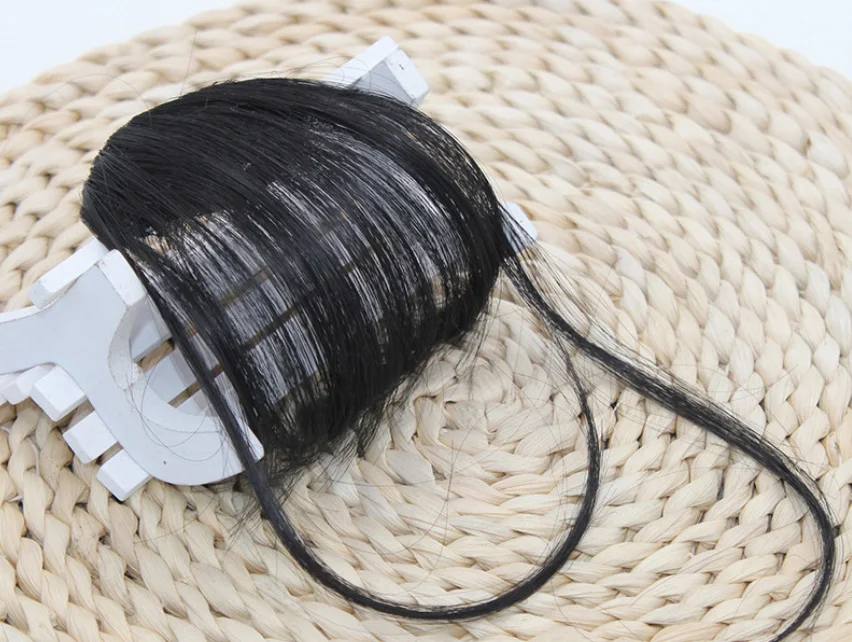3 6 дюймов, 4 вида цветов, заколка для волос, челка, шиньон, аксессуары, синтетическая имитация челок, шиньон для наращивания волос на заколках - Цвет: 3
