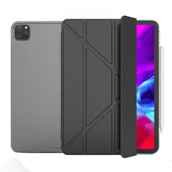 

Case for IPAD PRO 11 Flexible Soft Transparent TPU Trifold Stand Smart Cover For IPAD PRO 11 inch 2020 protective case#35