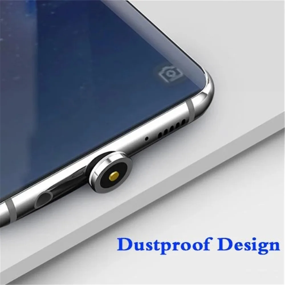 Streamer Magnetic Absorption Cable,Magnetic LED Micro USB Cable Charging For iPhone Samsung S10 1M Magnet Charger Type C Cables (5)