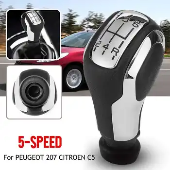 

5 Speed Manual Gear Shift Knob Shifter Lever Handle Stick For Citroen C5 For Peugeot 207 208 106 206 508 307 308 3008 407 408