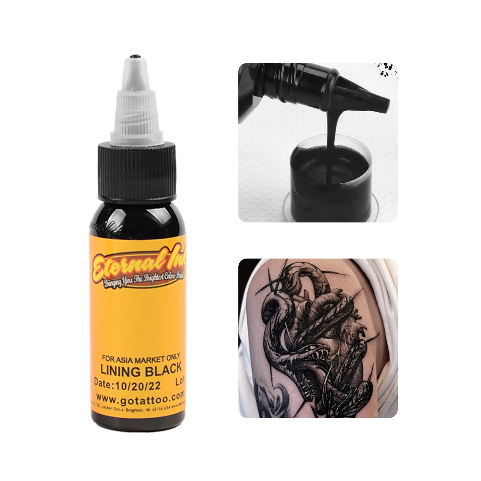 30ml 7Color Mixing Tattoo Ink Permanent Makeup Tattoo Paint Body Art Natural Plant Permanent Pigment Ink Set Supplies