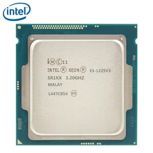 Четырехъядерный процессор Intel Xeon E3-1225 V3 E3 1225 V3 3,2 GHz Quad-Thread cpu Processor 8M 84W LGA 1150 E3-1225-V3 протестирован на