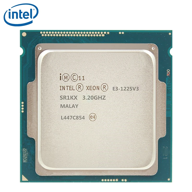 Процессор Intel Xeon E3 1225 V3 четырехъядерный 3 2 ГГц четырехпоточный ЦПУ 8 Мб 84 Вт LGA