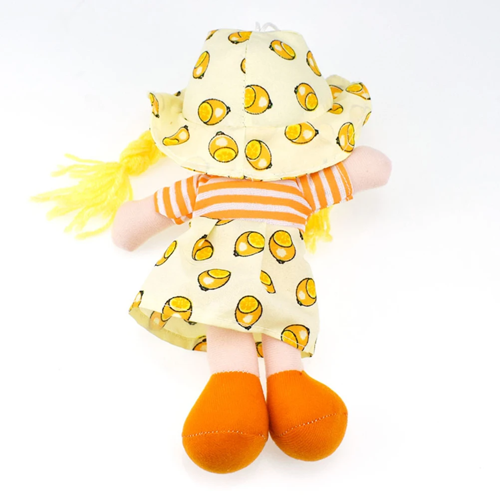 25cm Soft Cartoon Kawaii Fruit Skirt Hat Rag Dolls Cute Baby Cloth Toys Children Birthday Gifts for for Baby Girl Pretend Play