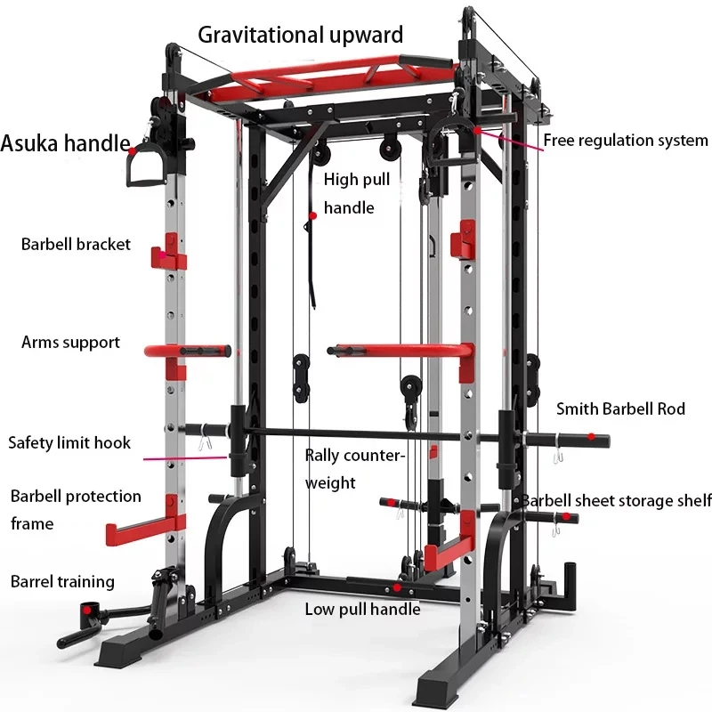 PROD 1005002552778459 Professional squat multifunctional fitness
equipment complex Smith rack home fitness equipment