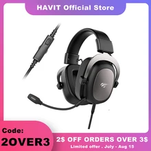 Проводная гарнитура HAVIT Gamer PC 3,5 мм PS4, наушники, объемный звук и HD микрофон, игровые наушники, ноутбук, планшет, геймер Проводная гарнитура HAVIT Gamer PC 3,5 мм PS4, наушники, объемный звук и HD микрофон, игровые наушники, ноутбук, планшет, геймер