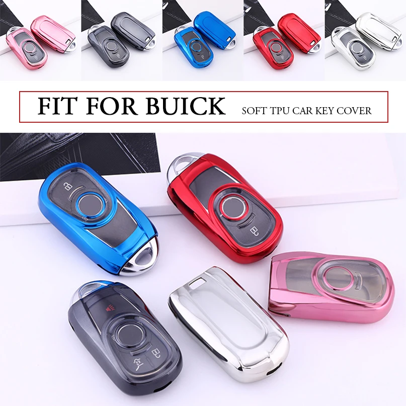 For Buick Envision LaCrosse Encore Regal Leather Car Remote Key Case Fob Cover