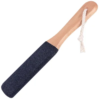 

2 Pcs Wooden Handle Grinding Foot File Callus Remover Double Side Foot Rasp Callus Removal Pedicure Tool For Foot Use (Black)