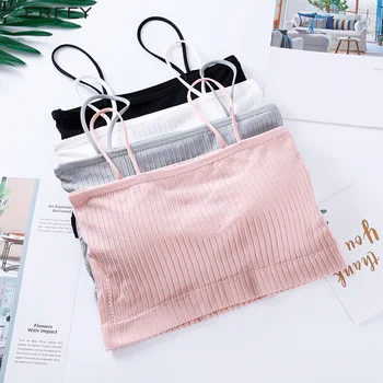 

LERFEY Seamless Removable Padded Bra Casual One Piece Sexy Wire Free Seamless Bras Breathable Women Bra