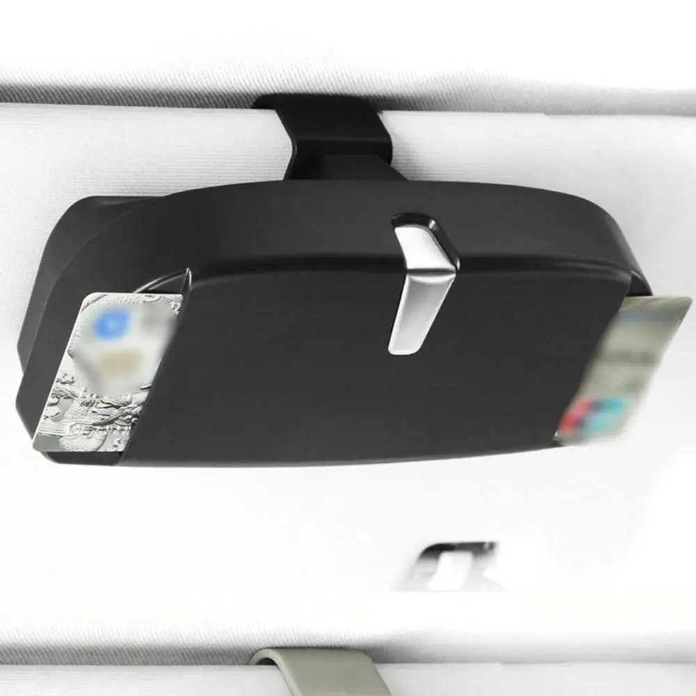 Car Glasses Box Multi-Function Vehicle With FOR Bill Clip Car Glasses Clip Glasses Storage Box Multi-Function Bill Clip