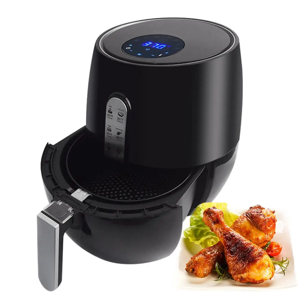 

Air Fryer 120V 5.2L Air frying Roasting Heating Digital Large Capacity Oven Cooker 1350-Watt Kitchen Cooking Appliances