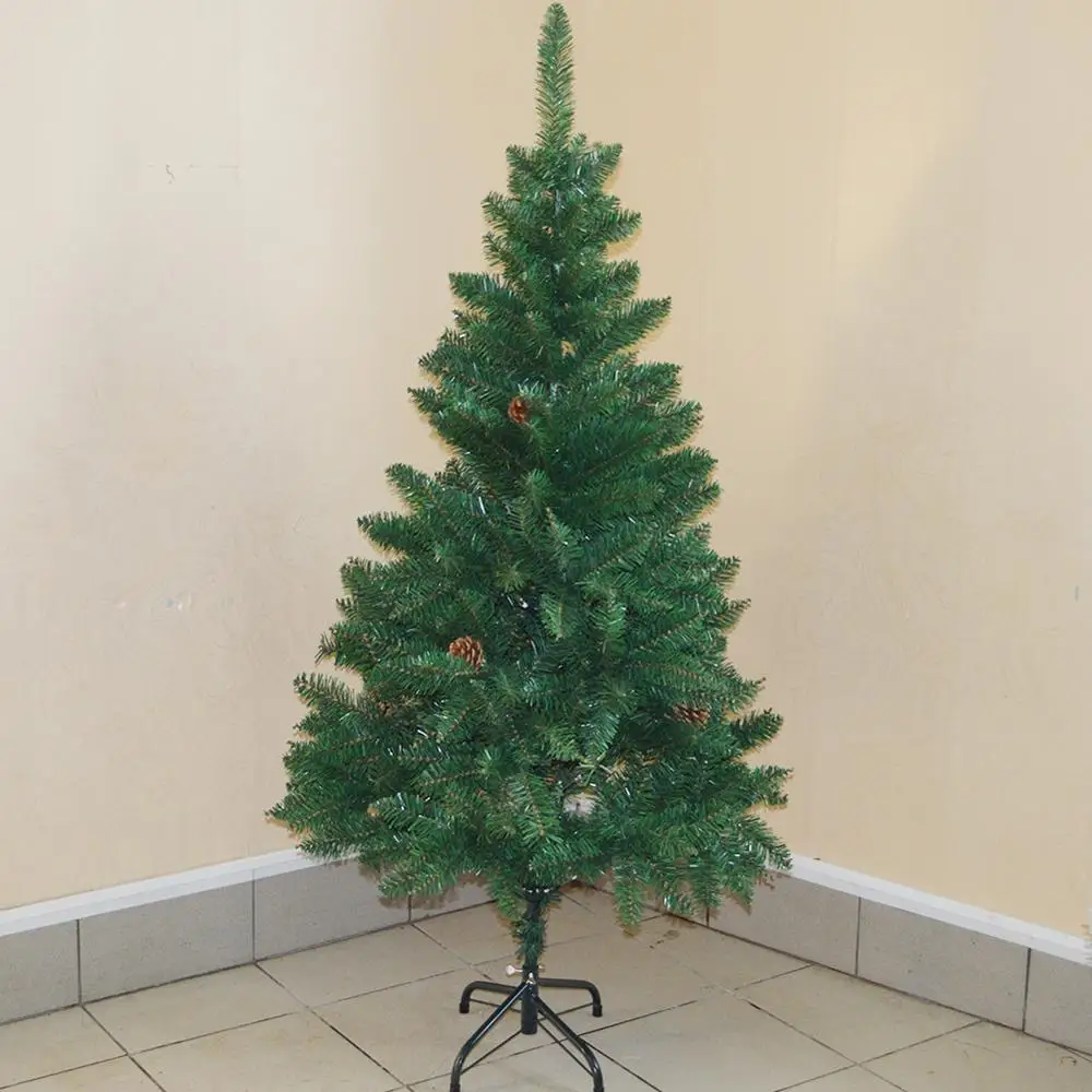 120CM 150CM 180 см 210CM 240CM искусственная Рождественская елка пластиковые рождественские украшения подставка для рождественских украшений вечерние украшения для дома зеленые, миниатюрные - Цвет: Темно-серый