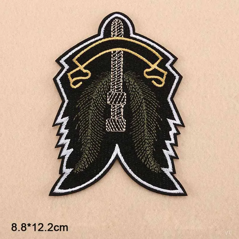Schauen Sie nicht Hippie Großhandel Eisen auf gestickten Stoff Kleidung Patch für Kleidung Mädchen Jungen – Detail 7