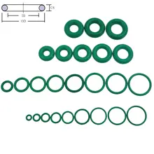 CS 4 мм OD13-100mm зеленый Фтор FKM С Резиновой Уплотнительной Прокладкой уплотнительное кольцо