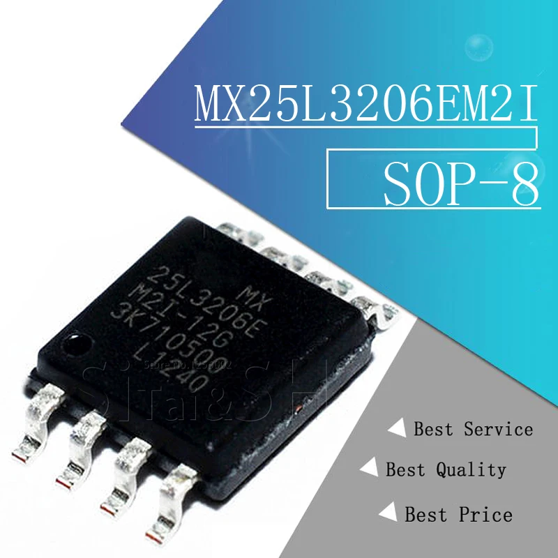 5 шт./лот MX25L3206EM2I-12G SOP-8 MX25L3206EM2I MX25L3206E MX25L3206 25L3206E 25L3206 | Электронные компоненты и
