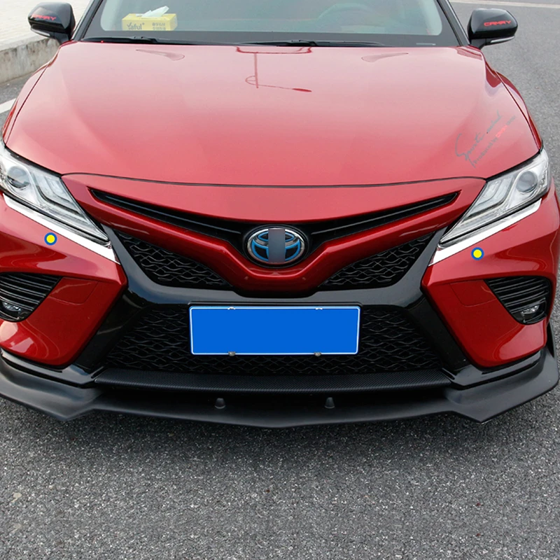 Carманго для Toyota Camry XV70 авто-Стайлинг передний светильник хромированная накладка рамка наклейка внешние аксессуары
