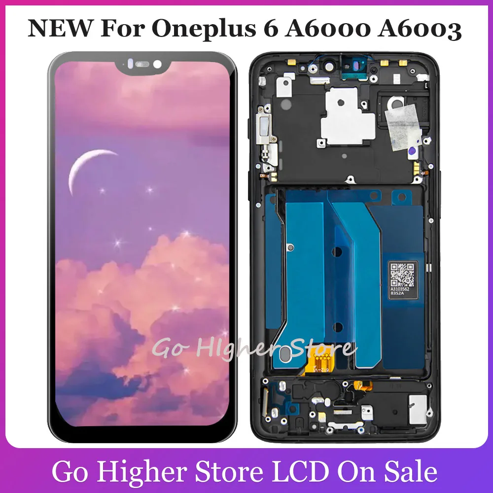 ЖК-дисплей с сенсорным экраном и дигитайзером в сборе для Oneplus 6 A6000 A6003 экран OnePlus