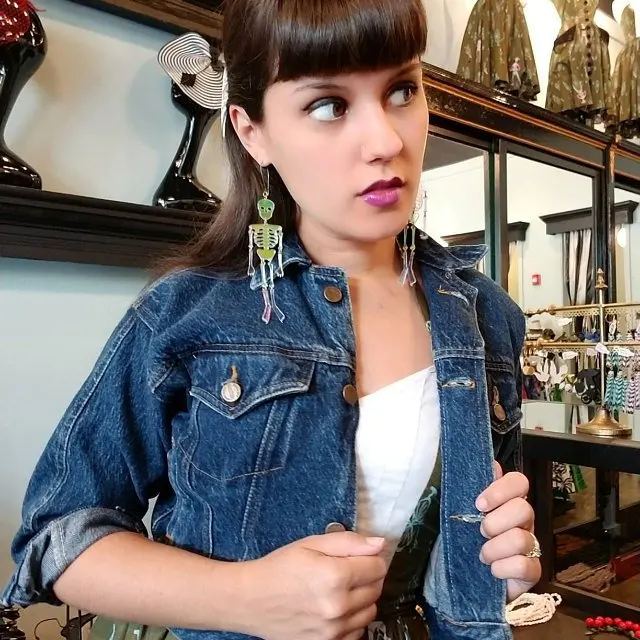 

Halloween Harajuku Skull Skeleton Dangle Earrings