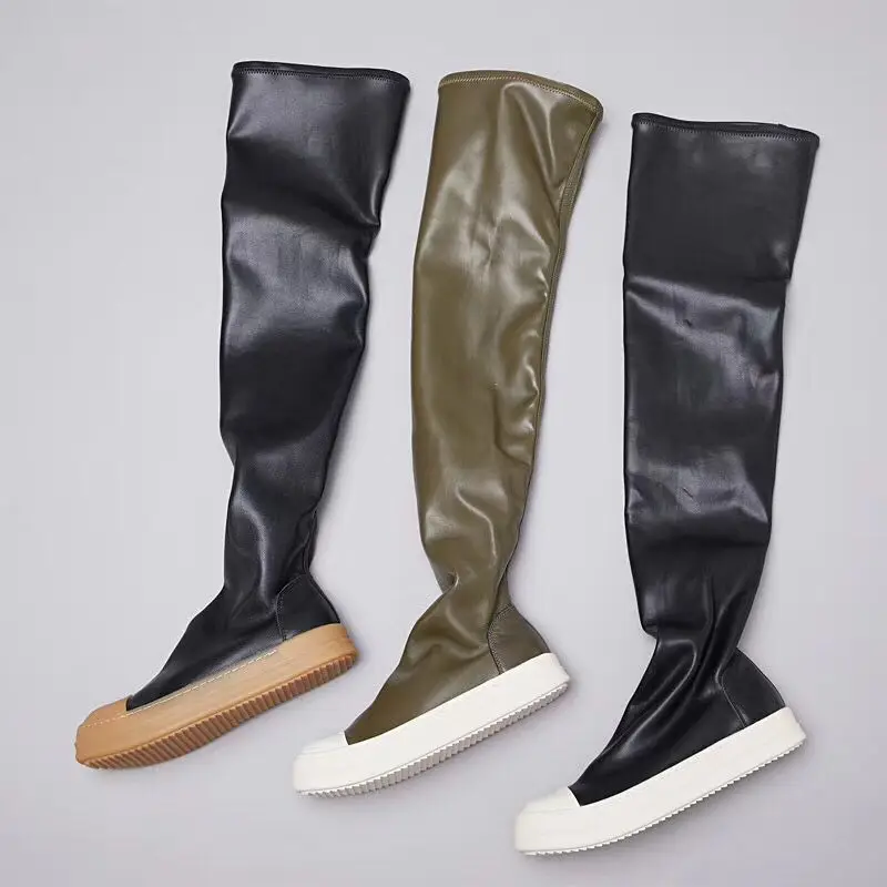 Женские высокие сапоги; Сапоги выше колена на высоком каблуке; кожаные высокие ботильоны на платформе; женские сапоги на танкетке; обувь бол... Женские высокие сапоги; Сапоги выше колена на высоком каблуке; кожаные высокие ботильоны на платформе; женские сапоги на танкетке; обувь бол...