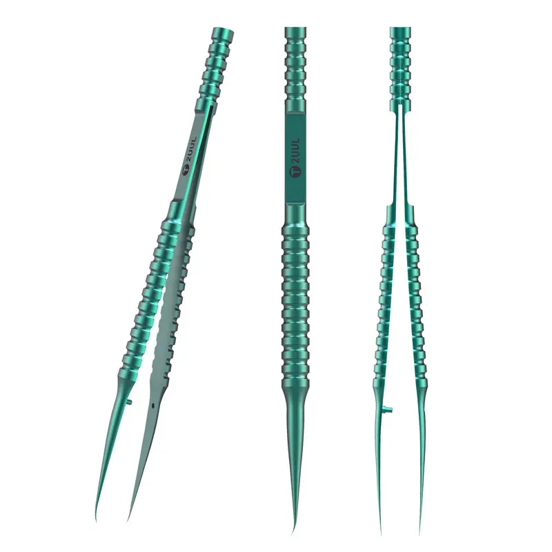 2UUL Green Titanium alloy Ultra-precision Fingerprint Tweezers for mobile phone Repair BGA motherboard chip IC flying lead