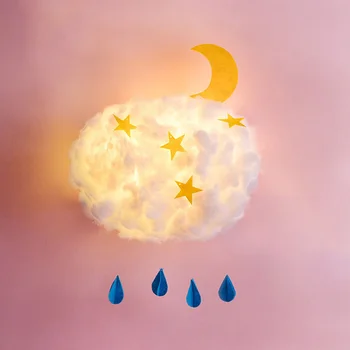 

DIY Handmade Cute Cotton Cloud Shape Light Cloud Hanging Night Lights Material Package