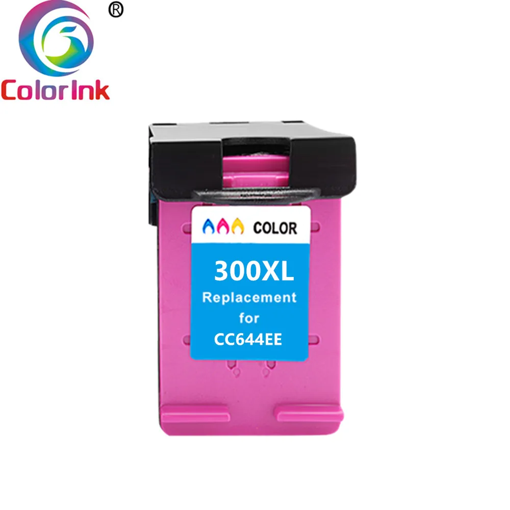 Замена чернильного картриджа ColoInk 300XL CC644EE HP 300 для Deskjet D1660 D2560 D5560 F2420 F2480 F4210
