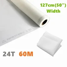 

1 Yards 24T 60M Polyester White Silk Screen Printing Mesh Fabric Filter Net