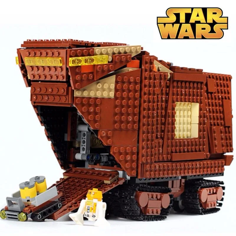 

legoinglys 05146 Star Wars Sandcrawler Luke Skywalker Jawas Medical Droid Building Blocks Bricks Star Wars kids gifts