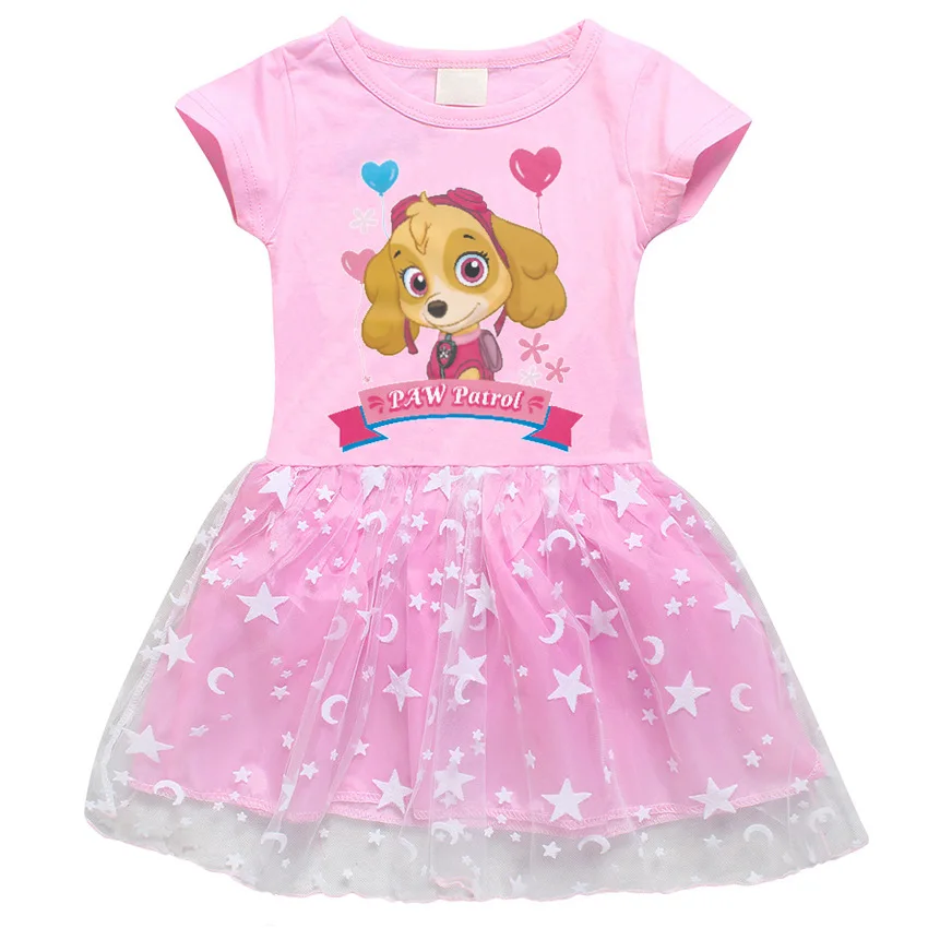 PAW PATROL Girls Princess Summer Sequins Dresses Toddler Cospaly Dress Kids Tutu Birthday Party Clothes for Children | Детская одежда и