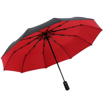 

Parasol Fashion Double Layer Automatic High Quality Uv Protection Reinforced Windproof Pocket Folding Rain Sun Umbrella KK60YS