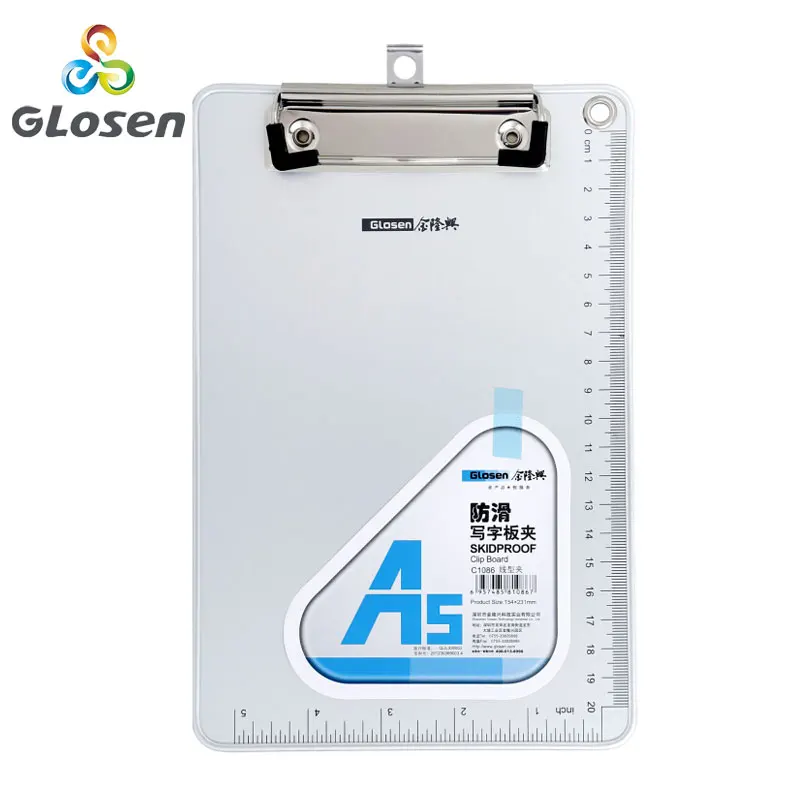 

A5 Aluminum Alloy Anti-Slip Writing Board Writing Pad Sketch Painting Clipboard Paper Office School Supplies Glosen C1086