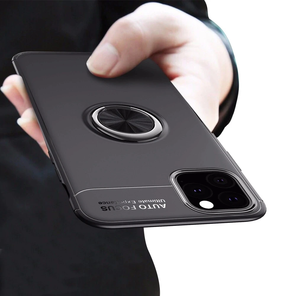 1000 шт. магнитный автомобильный держатель Чехлы для Apple iPhone 11 Pro XS Max XR X 8 Plus 7 6S 360 Вращающийся палец кольцо чехол для телефона