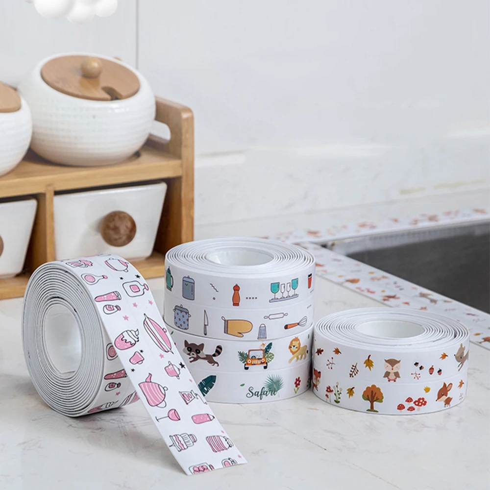 

Kitchen Sink Waterproof Sticker Anti-mold Joint Tape Bathroom Countertop Toilet Hollow Sewing Sticker Self-adhesive