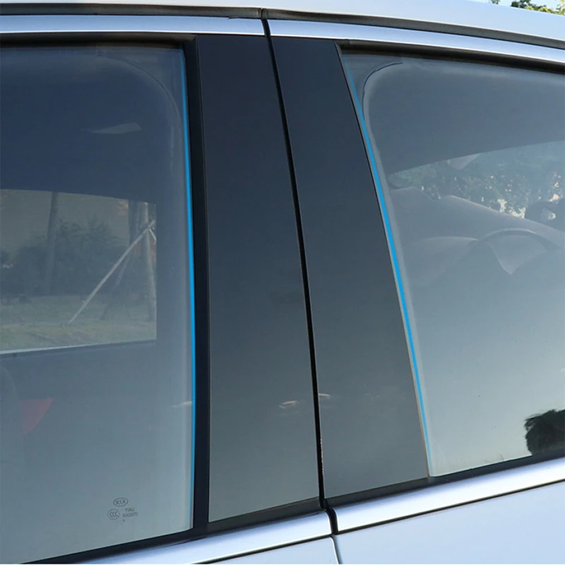 Стильный дизайн автомобиля pvc оконная декоративная планка для Стикеры средняя стойка Стикеры s украшения авто аксессуары для Kia K3 Cerato Форте BD