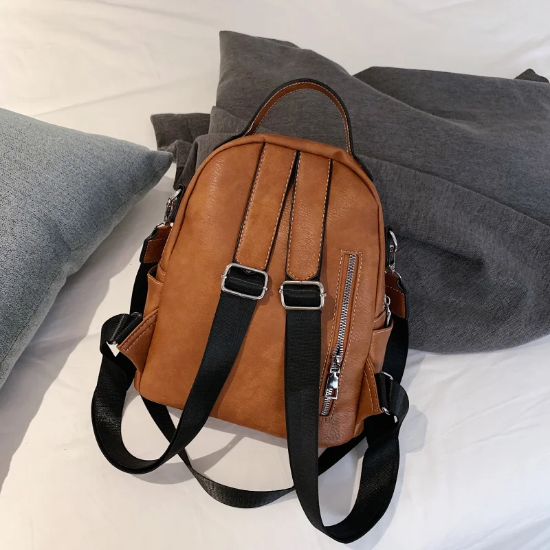 PU Leather Stylish Small Backpacks For Women 2020 Fashion Female Small Backpack Lady Back Pack For School Teenagers Girls