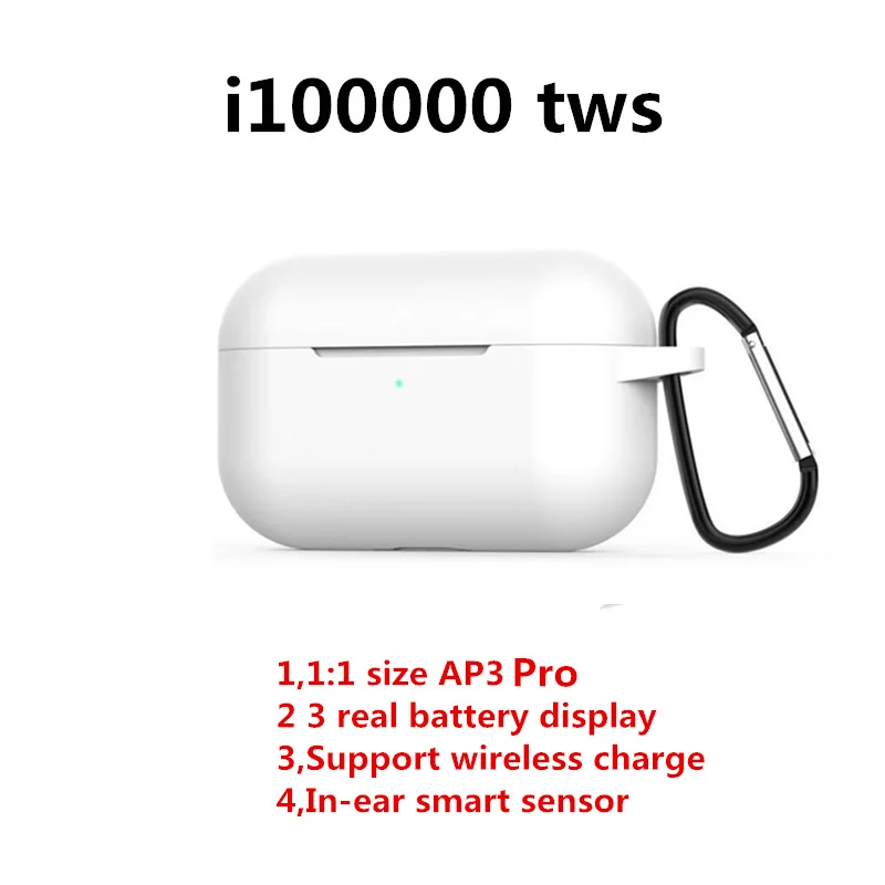 

New i100000 TWS / i90000 MAX Rename GPS Posting 1:1 Size In-ear Detection Super Copy Wireless Bluetooth Earphone 1536u Chip