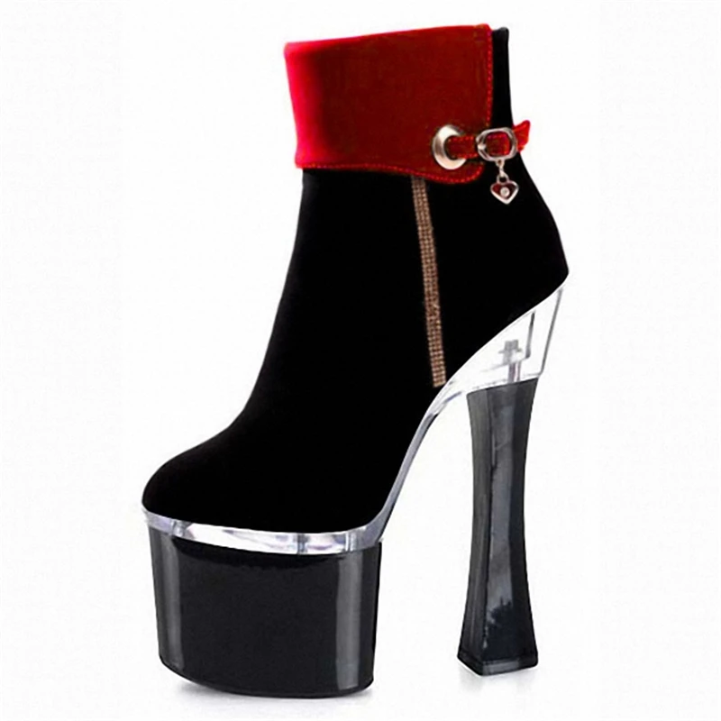 

New Stye Sexy Casual 20cm High-heels Women's Shoes Thick Platform Boots Big-size Botines