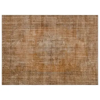 

Handmade Brown Vintage Overdyed Turkish Area Rug 195x267 Cm-6'5''X8'9''