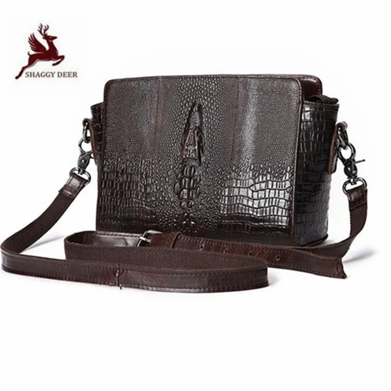 

2019 New fashion retro single-shoulder bags shell wrap oil wax small Luxury Brand Designer Alligator Pattern Bag
